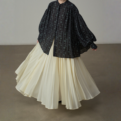 【ボトムス】春 秋 冬 とろみ感のある リゾート風 ロングフレアスカート 【JZシリーズ】