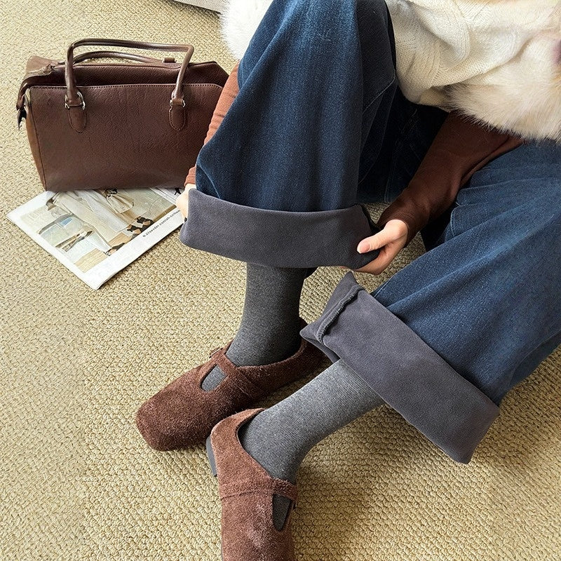 【ボトムス】春 秋 冬 裏起毛 ルーズ カジュアル ワイドパンツ 【SNシリーズ】