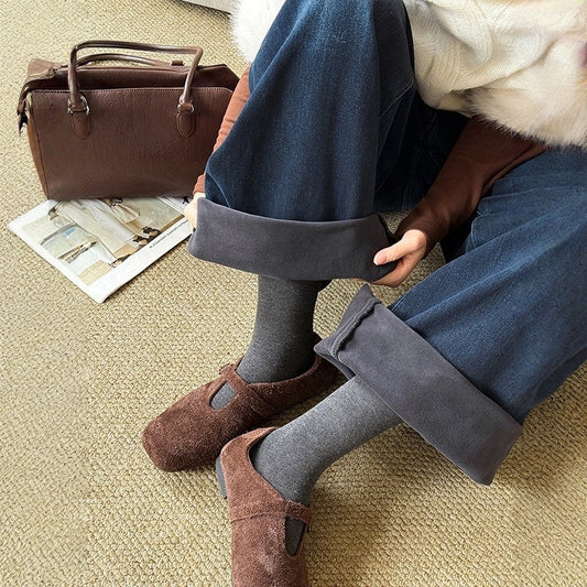 【ボトムス】春 秋 冬 裏起毛 ルーズ カジュアル ワイドパンツ 【SNシリーズ】