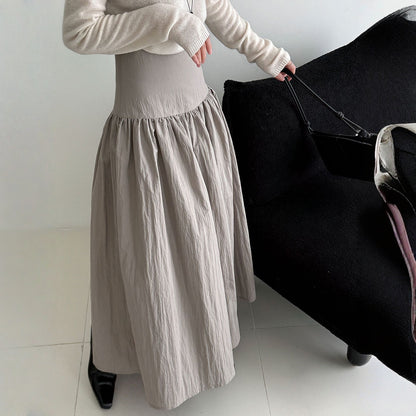 【ボトムス】春 秋 冬 無地 ステッチ入り フレアシルエット スカート 【JZシリーズ】