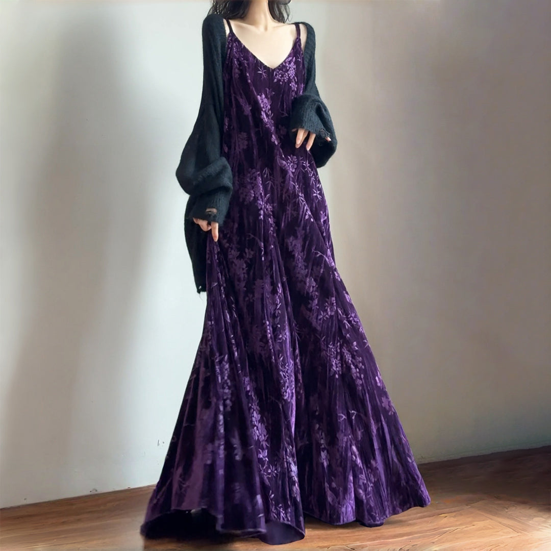 【ワンピース】気質よい 高品質 Vネック ストラップドレス【SHシリーズ】