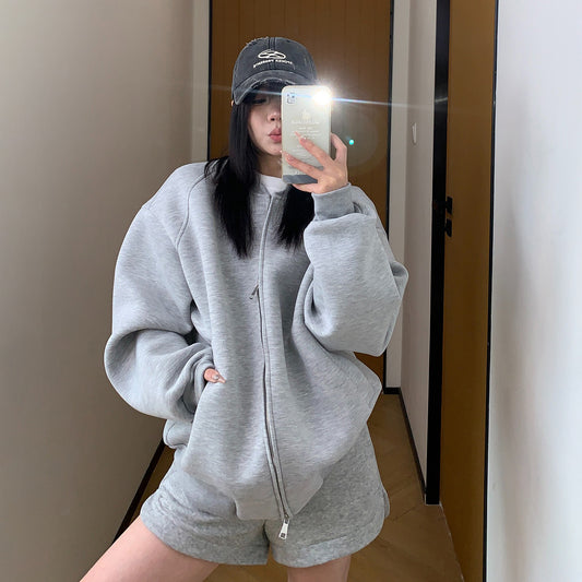 【アウター】高級感 春秋 カジュアル エアレイヤー シルエット カップルジャケット【FCシリーズ】