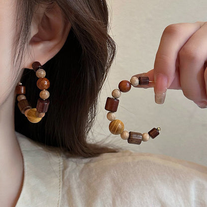 【🎁 B2G1｜先行スタート！】【グッズ】新中華風ヴィンテージ ピアス 上品で個性的なフープデザイン