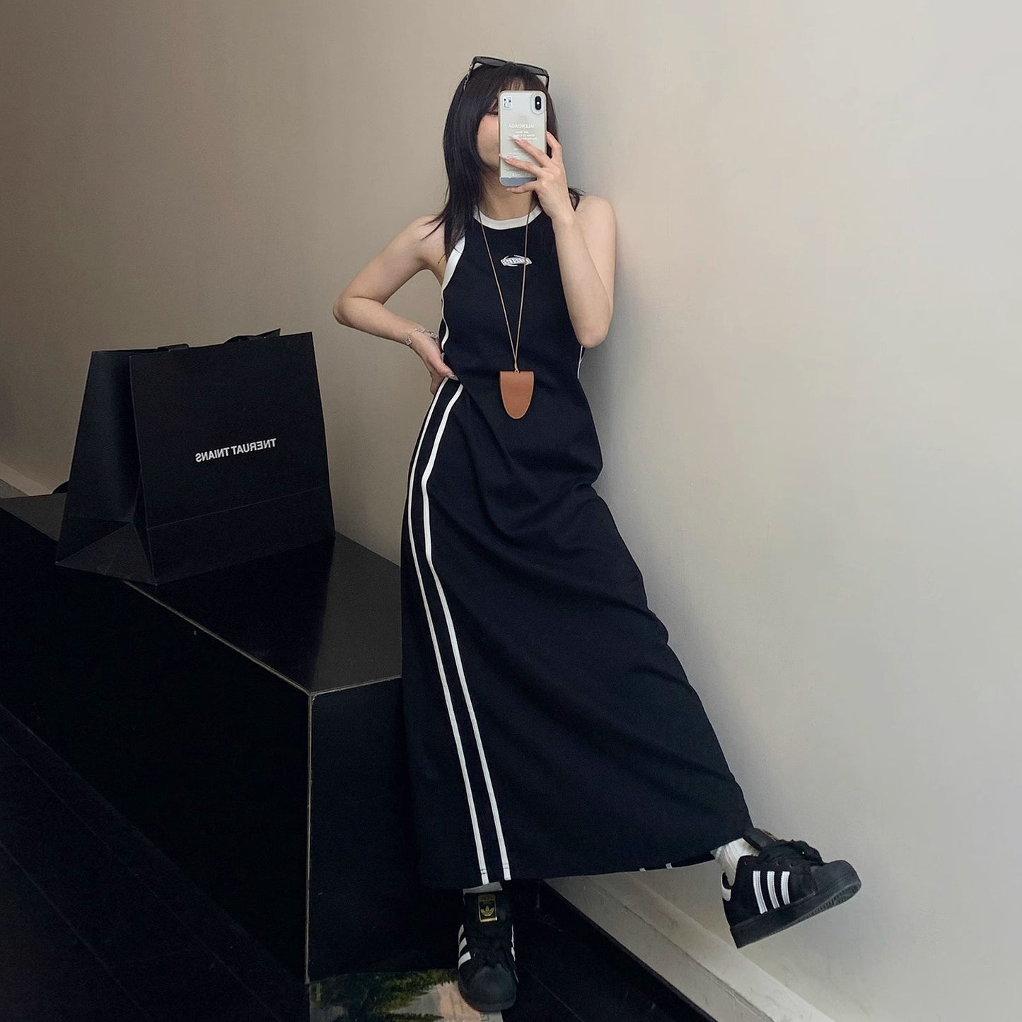 [洋裝] 奢華夏季新品，簡約設計，顯瘦效果，長無袖洋裝[FC系列]