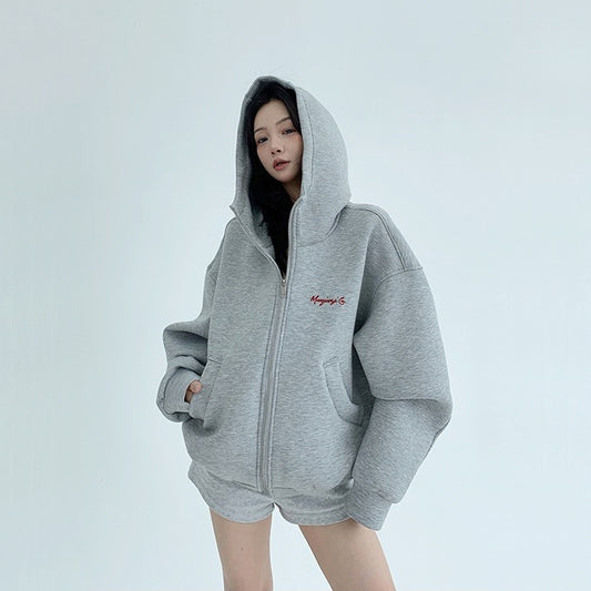 【アウター】春 秋 冬 オーバーサイズ リラックス感 刺繍 ジャケット 【FCシリーズ】