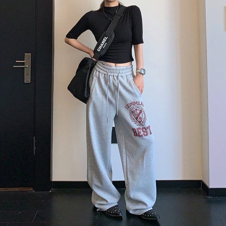 【ボトムス】ストレート ゆったり カジュアル スウェットパンツ 【FCシリーズ】