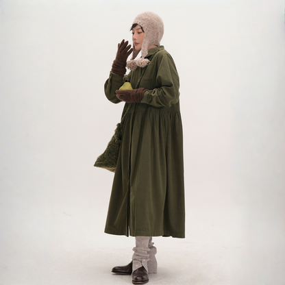 【ワンピース】春 秋 冬 レトロ 上品 通勤スタイル ウエストマーク 長袖 ワンピース 【JZシリーズ】