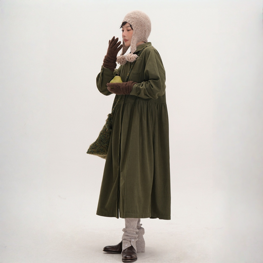 【ワンピース】春 秋 冬 レトロ 上品 通勤スタイル ウエストマーク 長袖 ワンピース 【JZシリーズ】