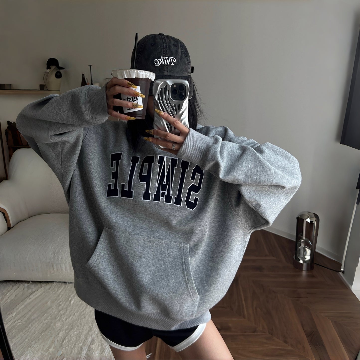 【トップス】ロゴ刺繍入り ゆるシルエット レトロパーカー レディースカジュアル【FCシリーズ】