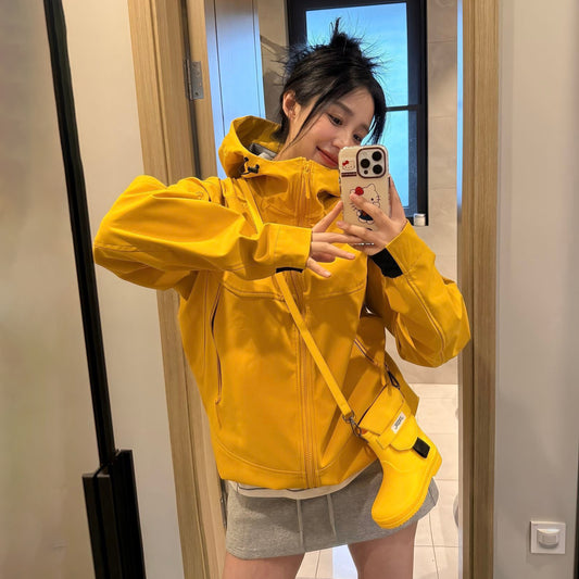 🎨多色展開 | 最大体重88kgまで対応【アウター】アウトドアソフトシェルジャケット 男女兼用 フード付き 登山コーデ スポーツ 防風 登山ウェア ジャケット【FCシリーズ】