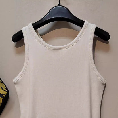 [洋裝] 夏季舒適撞色花紋無袖洋裝【JZ系列】