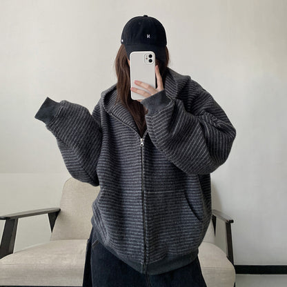 【アウター】アメリカン ヴィンテージ風 スウェットジャケット 春秋 新作 男女兼用 カップルパーカー【FCシリーズ】