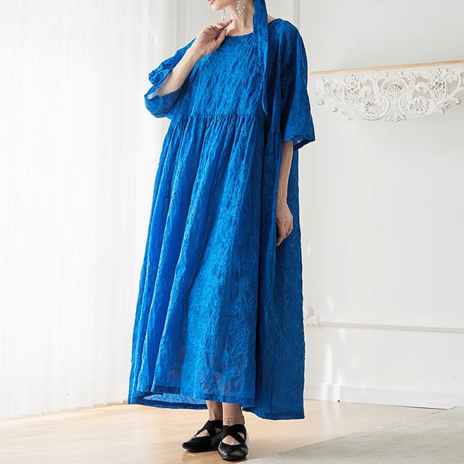 【ワンピース】シンプル ナチュラル ヴィンテージ風 フレアシルエット ゆったり 大きめサイズ バカンス用 コットン 半袖 ワンピース【JZ シリーズ】