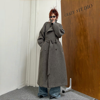 【アウター】高級感 気質よい スタンドネック 合わせやすい 秋冬 コート【FCシリーズ】