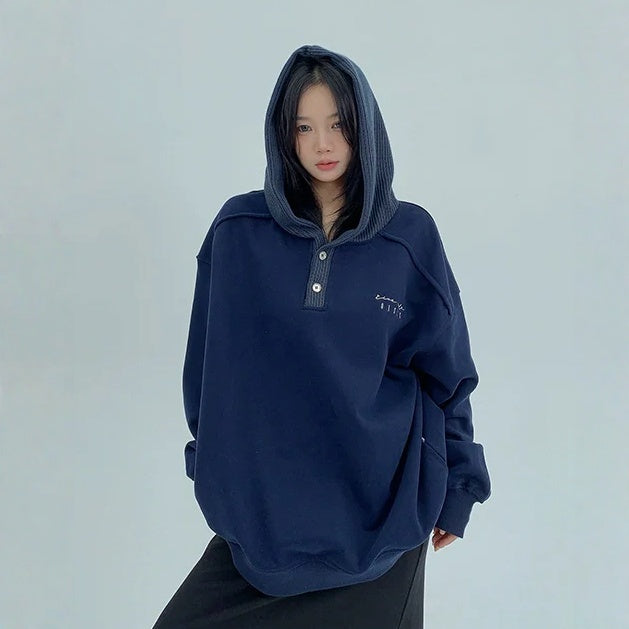 【トップス】ヘビーウェイト 春 秋 冬 厚手 切り替え フード付き パーカー 【FCシリーズ】