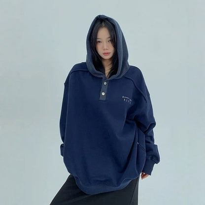 【トップス】ヘビーウェイト 春 秋 冬 厚手 切り替え フード付き パーカー 【FCシリーズ】