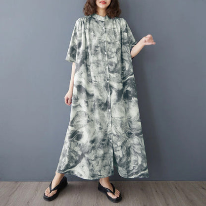期間限定⭐️60%OFF【ワンピース】ゆったり ショールカラー ロングシャツドレス ボタンディテール 体型カバー 大きいサイズ レディース 半袖ワンピース
【SHシリーズ】