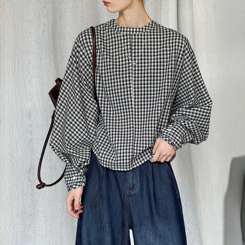 【トップス】春 秋 冬トレンド  格子柄 シャツ 【JZシリーズ】
