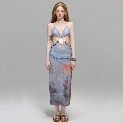 【グッズ】夏 ビーチ・リゾート 温泉でもOK ビキニトップ＋ショーツ＋スカート 3点セット水着 【SHシリーズ】