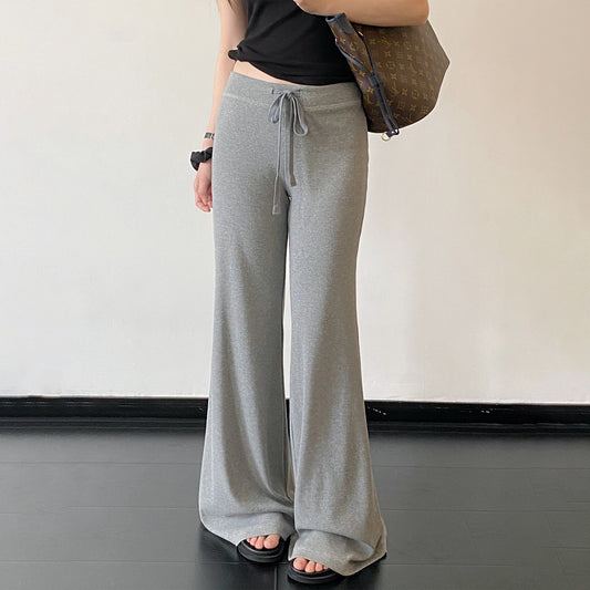 【ボトムス】レディース フレアパンツ ハイウエスト 美脚 脚長効果 ストレッチ 柔らかい 細見え ロングパンツ カジュアル 春夏【FCシリーズ】