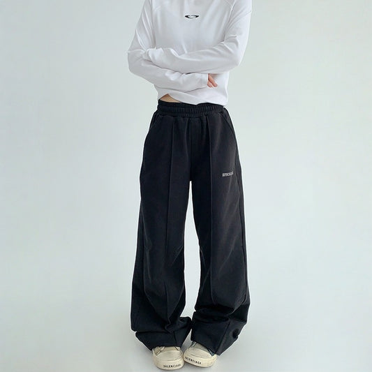 【ボトムス】春 秋 冬 ヴィンテージ感 ストレート カジュアル ワイドパンツ 【FCシリーズ】