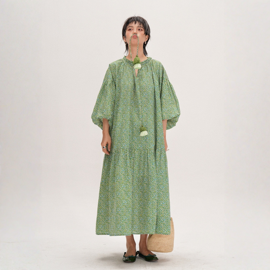 【ワンピース】【15～18日内発送】レトロ ドット柄 大きいサイズ ワンピース 【JZシリーズ】