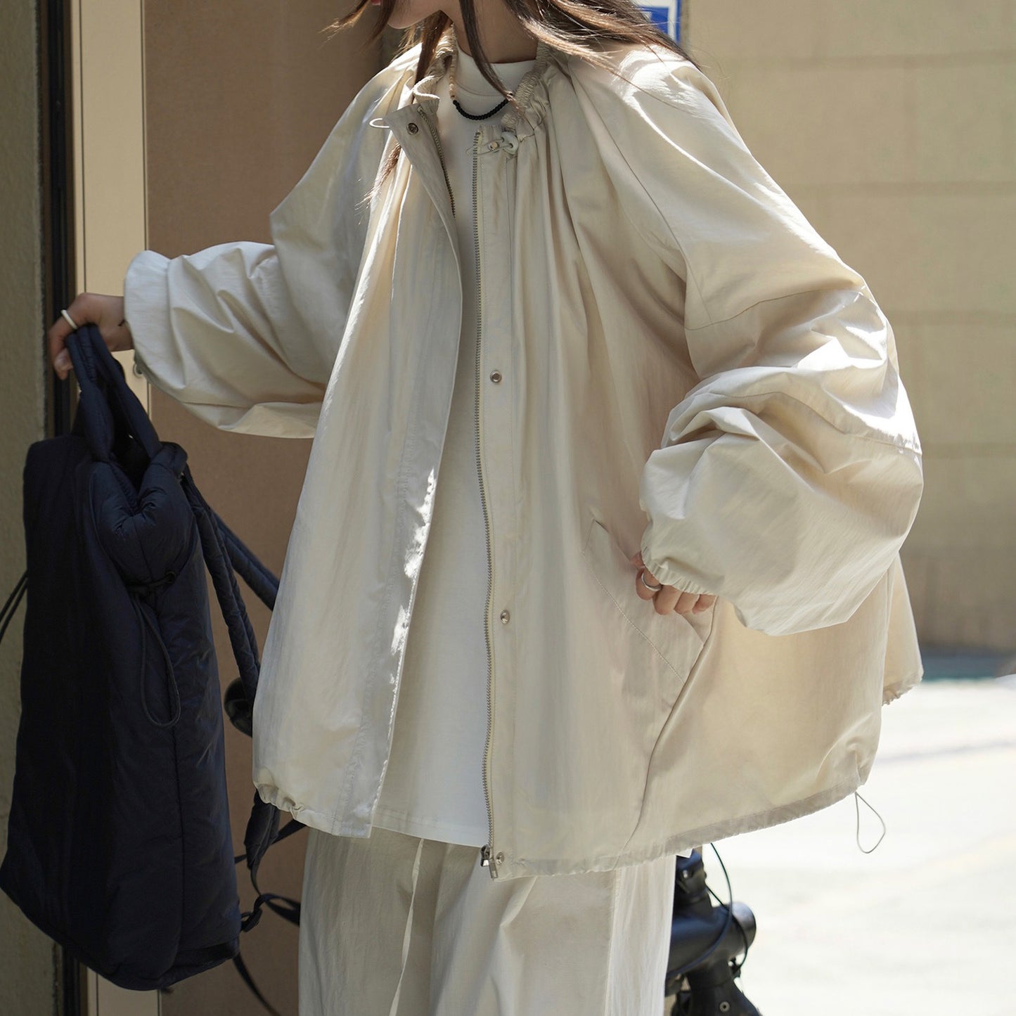 【アウター】初秋新作 韓国風 アウトドアジャケット 防風＆ゆったりシルエットのカジュアルアウター【JZシリーズ】