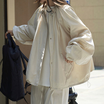 【アウター】初秋新作 韓国風 アウトドアジャケット 防風＆ゆったりシルエットのカジュアルアウター【JZシリーズ】