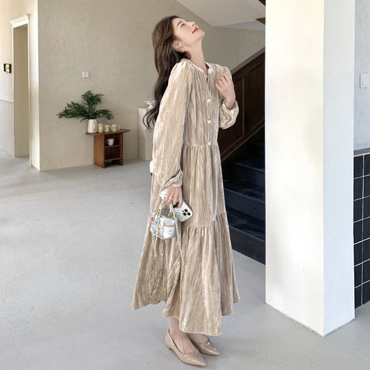 【ワンピース】フレンチ 長袖ワンピース レディース 春秋 高級感 人気 シャネル風 トレンドワンピース【SHシリーズ】