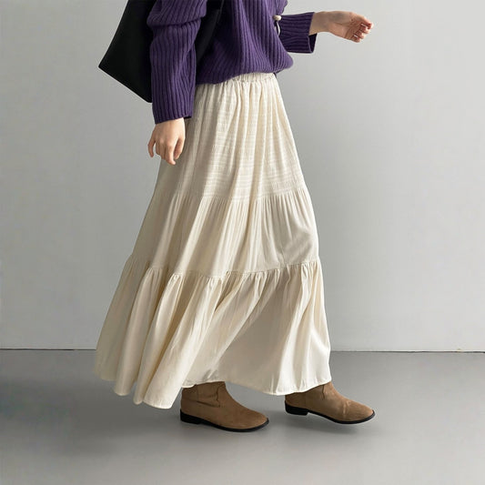 【ボトムス】春 秋 冬 ベロア ハイウエスト スカート 【JZシリーズ】