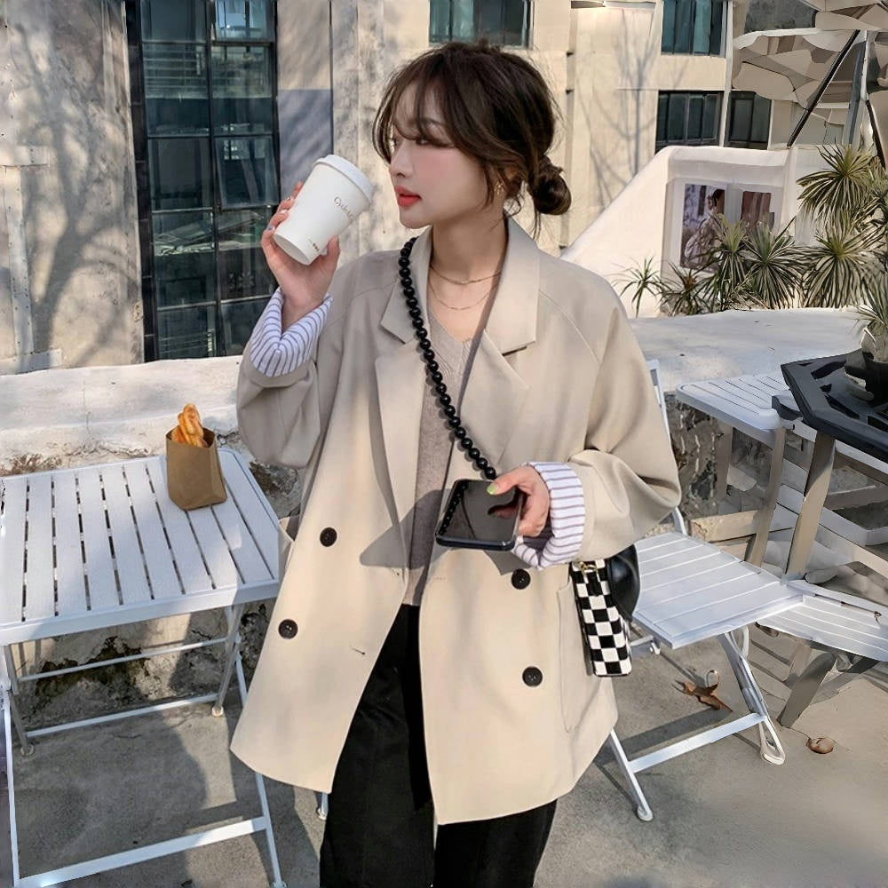 【アウター】 スーツジャケット レディース 春秋 高級感 デザイン性あり レトロ香港風 韓国系おしゃれ【SNシリーズ】