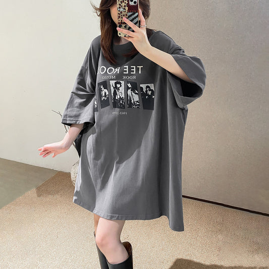 【トップス】プリント Tシャツ｜上質 長絨綿使用｜オーバーサイズ ビッグシルエット半袖【JZシリーズ】