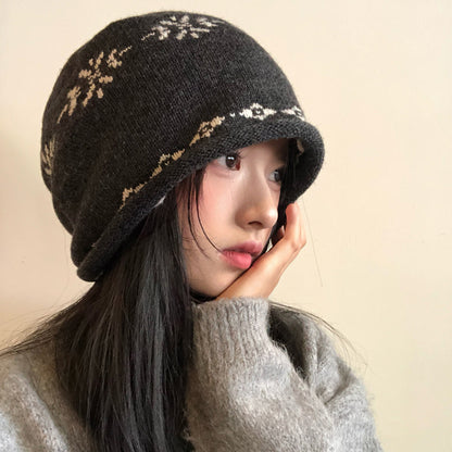 【グッズ】ニットキャップ 新作 ルーズシルエット 小顔効果 保温帽 レディース ハット