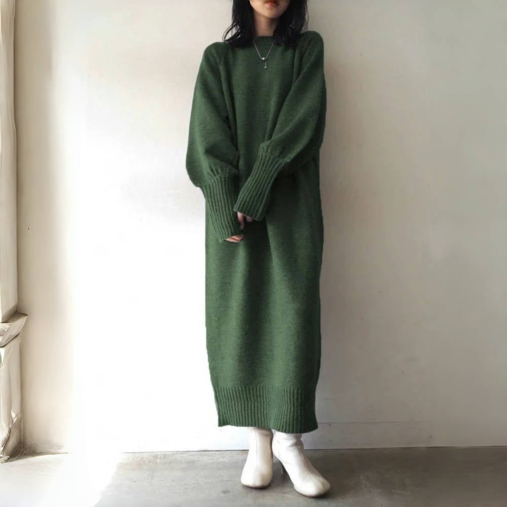 【24AW】【ワンピース】ゆるリラックス ニット 長袖 ワンピース