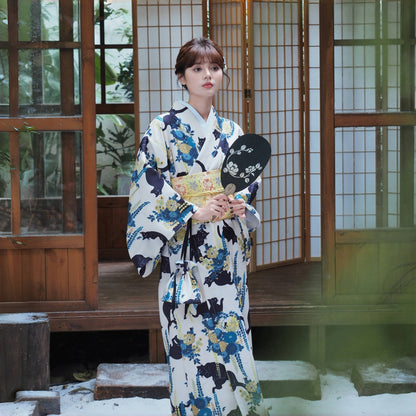 【ワンピース】夏 猫柄 いたずら 花柄 浴衣 【SHシリーズ】