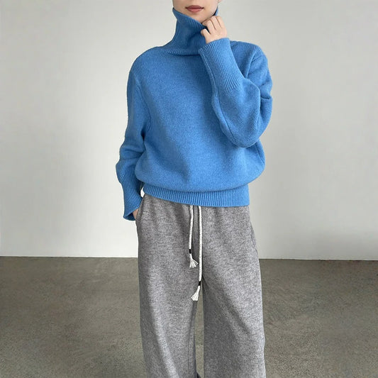 【トップス】プルオーバー ルーズな雰囲気 タートルネック 厚手 セーター 【JZシリーズ】
