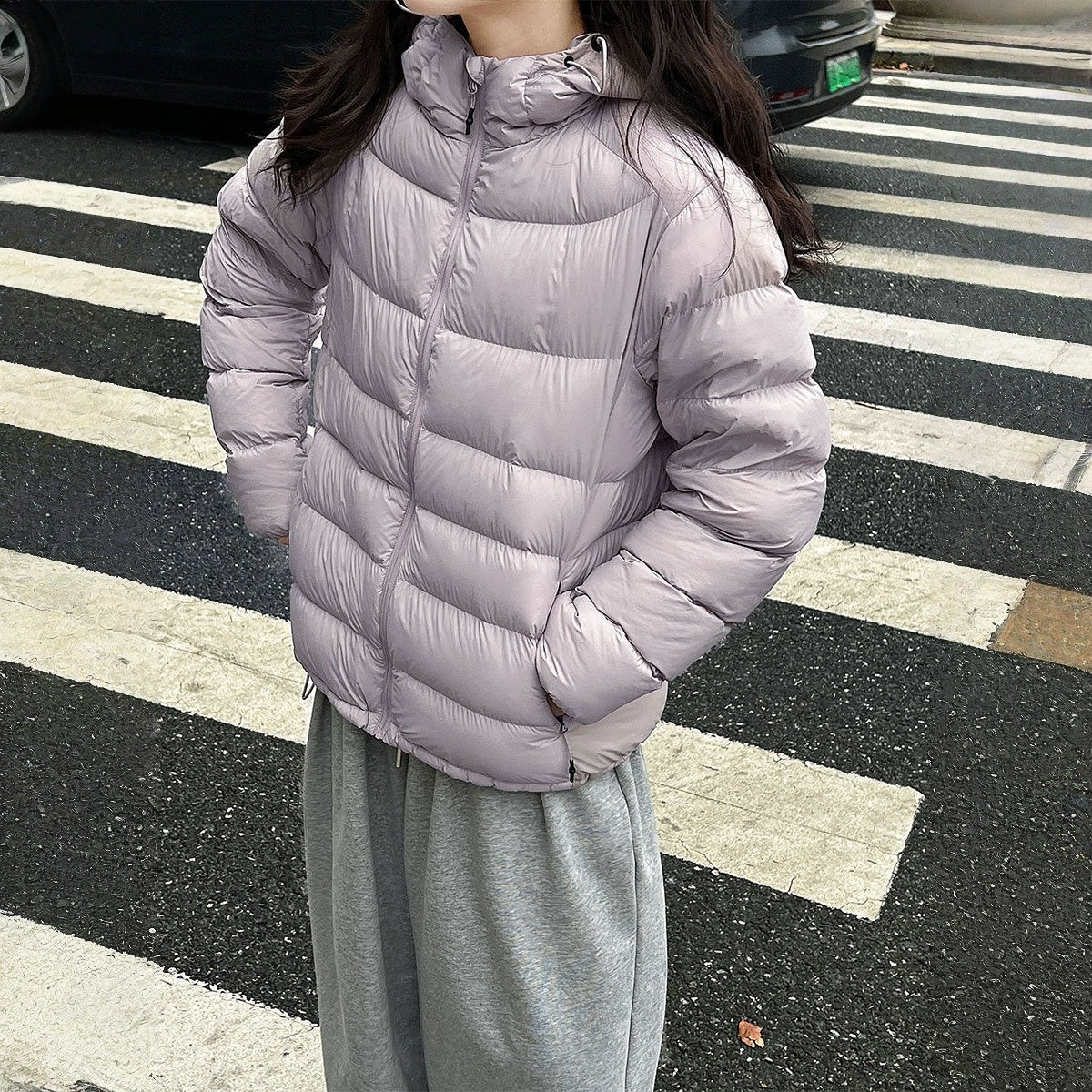 【アウター】パフ風 またはボーンライン風 防寒 フード付きジャケット 【JZシリーズ】