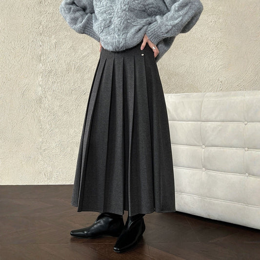 【ボトムス】ハーフゴム ハーフゴム 春 秋 冬 プリーツ スカート 【JZシリーズ】