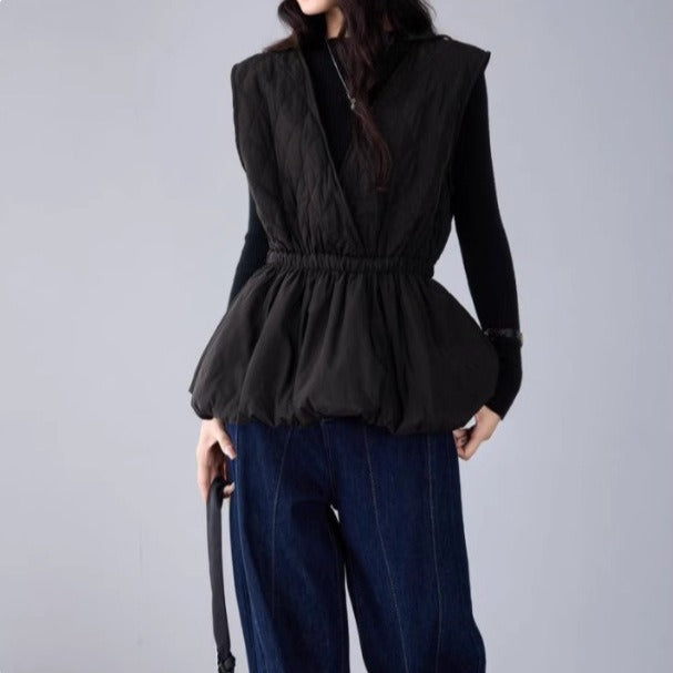 【トップス】日系 春秋新作 ノースリーブ Vネック ベスト