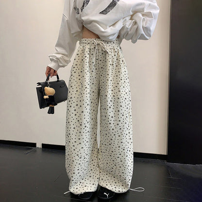 【ボトムス】ヴィンテージ ベーシック ルーズシルエット ストレート ワイドパンツ【FCシリーズ】