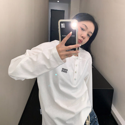 【トップス】ミニマル 上質感 ベーシック クルーネック 長袖Tシャツ レディース【FCシリーズ】