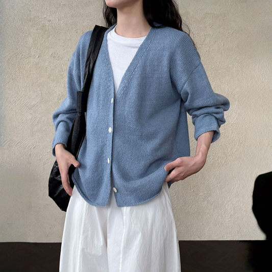 【トップス】春 秋 冬 Vネック ニットカーディガン ニット セーター 【JZシリーズ】