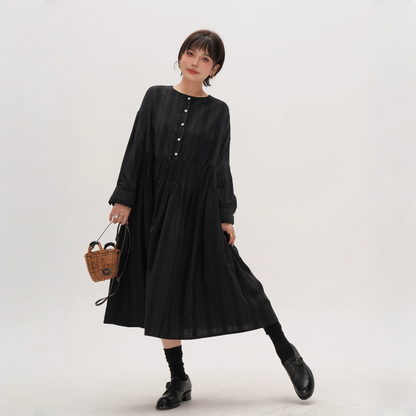 【ワンピース】春 秋 冬 クルーネック 長袖  ワンピース 【JZシリーズ】