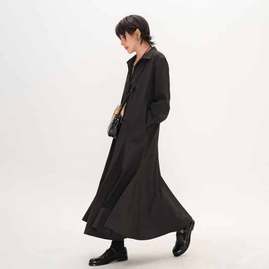 【ワンピース】レトロ ワンピース レディース 大きいサイズ ゆったり 体型カバー ミディアム丈 ロングワンピース 初秋【JZシリーズ】