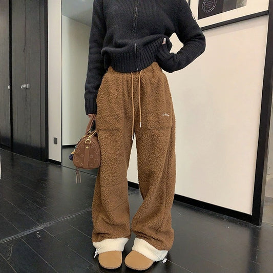 【ボトムス】アメリカン 厚手 ボア 春 秋 冬 中綿パンツ 【FCシリーズ】