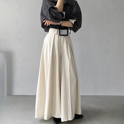 【ボトムス】春 秋 冬 ウエストマーク フリルギャザー 大振裾 パンツ 【JZシリーズ】