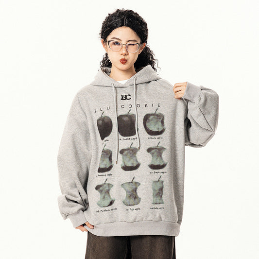 【トップス】アメリカンレトロ デザイン フードパーカー 春 男女兼用 ゆったり カジュアル 着回し アウター【FCシリーズ】