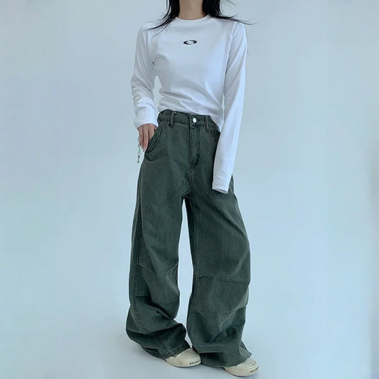 【ボトムス】春 秋 冬 レトロ ヴィンテージ加工 ワークパンツ 【FCシリーズ】