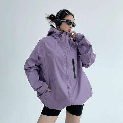 [外套] 美式春秋高級薄款寬鬆刺繡連帽外套【FC系列】