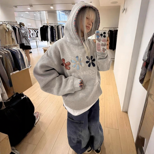 【60%OFF⭐️先行スタート！】【トップス】　アメリカンストリート 春 秋 冬 レトロ　フード付き パーカー 【FCシリーズ】